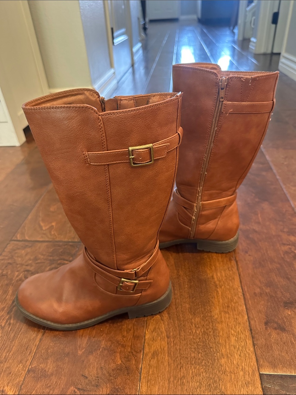 Sonoma Girls Tall Brown Riding Boots - Picture 6 of 7